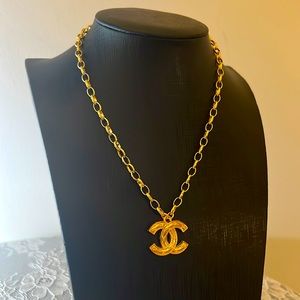 Repurposed Authentic Vintage Chanel Charm Necklace